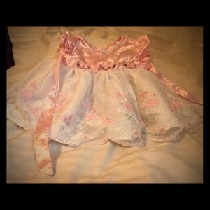 Pink and white baby dress